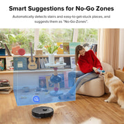 Roborock RR-Q55PROPLUS-M1 Q5 Pro Plus Robotic Vacuum and Mop with Smart Navigation, Self-Emptying
