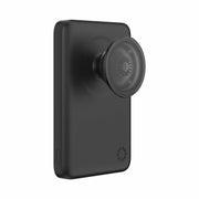 PopSockets MagSafe Power Pack Charger, 5000 mAh, Black, Wireless Portable Battery with Integrated Grip and Stand, 20W USB-C Wired Charging, 807351