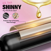 Farery 2 Inch Large Barrel Hair Curling Iron, Oil-Infused Ceramic, 9 Heat Settings, Lightweight, Black