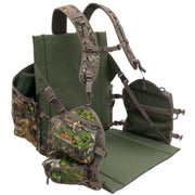 ALPS OutdoorZ Impact Turkey Vest, Lightweight Sit-Anywhere Design with Removable Flip-Down Seat, Multiple Pockets, Game Bag, Mossy Oak Obsession Camouflage, Standard Fit, 8451100