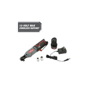 Hyper Tough 98804 Max 3/8-in Lithium-Ion Cordless Ratchet 12V with 1.5Ah Battery & Charger