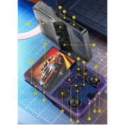 VILCORN R36S Handheld Game Console, 128GB Storage, 3.5-Inch HD Screen, RK3326 1.5GHz Processor, 50+ Emulators, Black