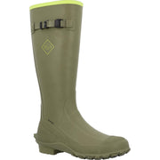 The Original Muck Boot Company Harvester Tall Men's Waterproof Rubber Work Boot, Olive and Lime, 18 in Height, MRBM300S