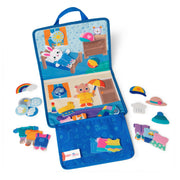 Melissa & Doug Ms. Rachel What to Wear Felt Activity Board Preschool Learning Toy with 32 Jumbo Felt Pieces, Multicolor, 50381