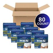 Essity TENA Men Incontinence Underwear Maximum Absorbency, White, Small/Medium, 80 Count