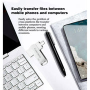 MAOLAI MLL20241025 Dual USB Flash Drive 1TB/1000GB 2in1 Thumb Drive for Android/Tablet/PC-MAOLAI