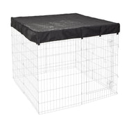 MidWest Homes For Pets Square Exercise Pen Solid Fabric Bottom, PVC Lined Canvas, Black, Fits 8-Panel Playpens 540-SQB