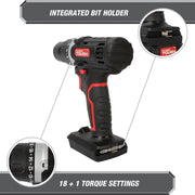 Hyper Tough 20-Volt Max Lithium-Ion 1.5Ah 70-Piece Cordless Drill Project Kit with Battery and Charger