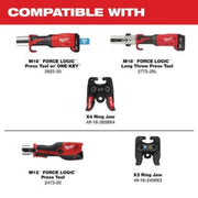 Milwaukee 49-16-2650BX 1/2 Inch IPS-P Pivoting Press Ring for M18 & M12 FORCE LOGIC Press Tools