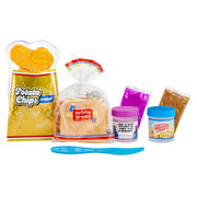MGA Entertainment Slime Life PB&J with Chips DIY Slime Kit, Realistic Food-Inspired Design, Variety of Textures, Includes Bread Slices, Peanut Butter, Jelly, Chips, Serving Plate, and Knives