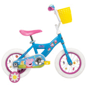 Huffy Peppa Pig 12 Inch Training-Wheel Bike, Blue, Fits Riders 37-42 Inches, Girls, 52855L