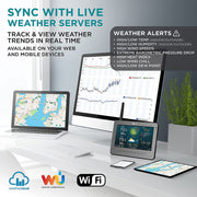 Logia 7-in-1 Wireless Weather Station with Solar-Powered Sensor, Wi-Fi, 7-Inch LCD HD Display, LOWSL710FWB7