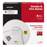USI Sensing Plus Smoke and Fire Alarm with Multi-Criteria Detection, 10-Year Sealed Battery, White, AMI3051SB