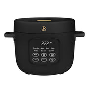 Beautiful Electric Rice Cooker, 14-Cup Capacity, EverGood Ceramic Nonstick Coating, 8 Preset Cooking Modes, Black Sesame, 19858