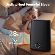 ALROCKET Ultrasonic Humidifier, 5L Cool Mist, Top-Fill Design, 48H Runtime, 28 dB Quiet Operation, Essential Oil Diffuser, Black, DH-JSD05