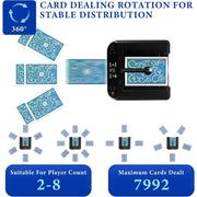 Ht Viik Automatic Card Dealer Machine, 360 Dgree Rotating Playing Card Dealer Machine