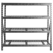 Gladiator GARS774XEG Heavy Duty Rack with Four 24 Inches Deep Shelves, Hammered Granite