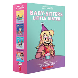 Graphix Baby-Sitters Little Sister Graphic Novels Box Set, Books 5-8, Mixed Media Collection by Ann M Martin