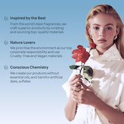 BellaVita Luxury Rose Perfume for Women, Floral Oriental Sweet Fragrance, 100ml