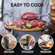 Behome CP-C819 Sous Vide Cooker Machine, 1100W Precision Cooker, Waterproof Immersion Circulator, Digital Touch Screen, Black
