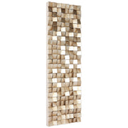 Empire Art Direct Textured 2 Metallic Hand Painted 3D Rugged Wooden Blocks Gold Leaf Wall Art, 72 in x 22 in, PMO-120912B-7222