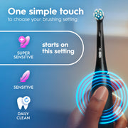 Oral-B iO2 Series 2 Electric Toothbrush, Rechargeable, Travel Edition, Dark Blue, Includes Travel Case