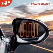 A-Premium Passenger Side Power Door Mirror, Heated Glass, Manual Folding, Turn Signal, Blind Spot Detection, Black, Compatible with Toyota Camry 2018-2024, TO1321368