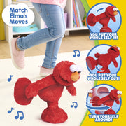 Sesame Street Hokey Pokey Elmo Plush, Interactive Musical Toy with Motion-Activated Dance, Bilingual English and Spanish, 14 Inch, Ages 18 Months+