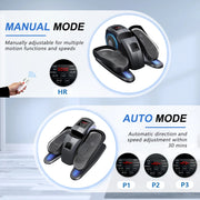 BAOKALER SG0022-BK Under Desk Elliptical Machine Leg Exerciser for Seniors Fully Assembled, Quiet & Portable Electric Seated Pedal Exerciser Adjustable Speeds with Remote Control