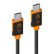 j5create JUCX25L18 USB C to USB C 100W Fast Charging Cable 5.9ft/1.8m