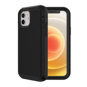 Onn Rugged Phone Case with Holster, Hard Shell Shock-Absorbent Protection for iPhone 12 and iPhone 12 Pro, Black Matte RH12RB36018247