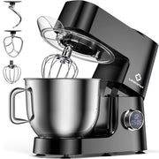 LINKChef SM30310 Stand Mixer, 7.4 Quart Stainless Steel Bowl, 800W Pure Copper Motor, 12-Speed Tilt-Head Electric Mixer with Dough Hook, Wire Whip, Beater, Black