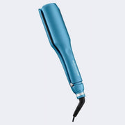 BaBylissPRO Nano Titanium Compact Ionic Deep Waver Hair Waving Iron, Blue, 3 Heat Settings, Ultra-Lightweight Design, BNTMDWUC