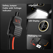HOMSHADE Car Battery Jump Starter, 6000A Peak Current, PD 60W Fast Charging, 27500mAh Capacity, 12V Portable for Gas and 12L Diesel Engines, LED Display, 1500LM Emergency Light, N8 MAX
