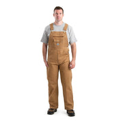 Berne Men's Vintage Washed Duck Bib Overall, Brown Duck, 42 x 28, Extra Small, B914BDXS420