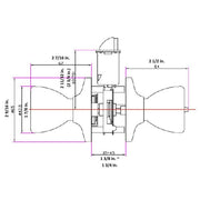 Design House 728675 Terrace 6-Way Latch Privacy Door Knob, Satin Nickel