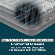 Bestway SleepSupport Twin Air Mattress 18in with Headboard and Built-in AC Pump
