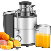 Shardor Juicer with 800W Motor, 3 Inch Feed Chute, Dual Speed Centrifugal Juice Maker for Fruits and Vegetables, Anti-Drip, BPA-Free, White