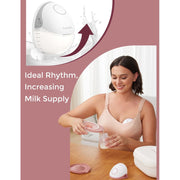Momcozy Mobile Style M6 Double Electric Breast Pump, Hands-Free, DoubleFit Flange, Red, Pack of 2
