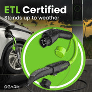 GEARit Tesla to J1772 Adapter Cord for EV, 40 Amp 250 Volt Charging, ETL Certified, EV-J2T