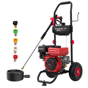 PowerSmart USA Gas Pressure Washer, 3800 PSI, 2.5 GPM, 212cc Engine, 35 ft Hose, 5 Quick-Connect Nozzles, DL1038A