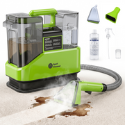 Tusutwr Carpet Cleaner Machine, 18Kpa Suction, Steam Hot Cold Water Modes, Large Dual-Tank Capacity, Pet Odor Eliminator