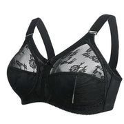 Minimizer Bras for Women Plus Size Comfortable Wireless Fashion Lace Full Coverage Firm Hold Non Padded Bra