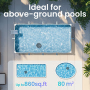 Aiper Scuba 800W Cordless Robotic Pool Cleaner, Lightweight, 1320 GPH Pump, 90-Minute Battery, Gray