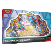 Pokemon Salamence ex and Reshiram ex Premium Collection Box with Oversized Foil Card and 10 Booster Packs