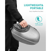 Nekteck Shiatsu Foot Massager Machine with Soothing Heat, Deep Kneading Therapy, Adjustable Air Compression, Silver, FM12