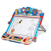 Melissa & Doug PAW Patrol Wooden Double-Sided Tabletop Art Center Easel with Magnetic Dry-Erase Board, Chalkboard, Art Supplies, Foldable Design, 33 Pieces, 6073580