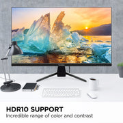 ViewSonic VX2767U-2K 27-Inch QHD IPS Monitor with HDR10, USB-C 65W Charging, HDMI, DisplayPort, Black