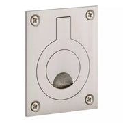 Signature Hardware 955220-2.25 Evandrus Brass Recessed Pocket Door Ring Pull, Brushed Nickel, 2-1/4 in Wide