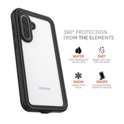 Body Glove 100139383 Tidal Waterproof Phone Case for Samsung Galaxy A36 5G- Black/Clear